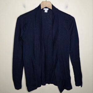 J. Crew Factory | Navy Blue Tissue Open Front Cardigan Lightweight Size XXS